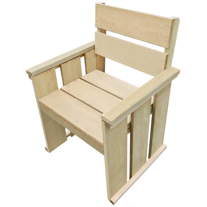 Set Mobilier De Exterior, 4 Piese, Lemn De Pin Tratat