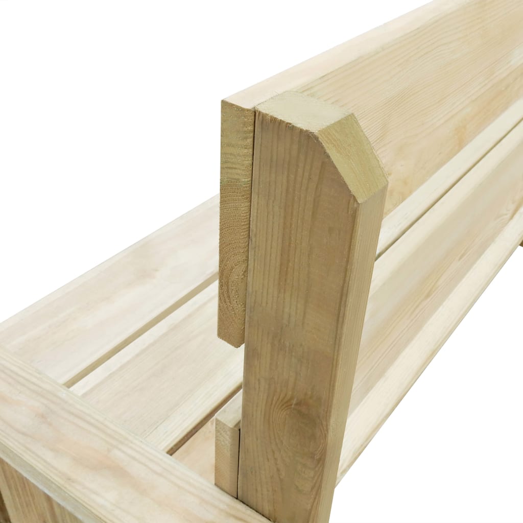 Set Mobilier De Exterior, 4 Piese, Lemn De Pin Tratat