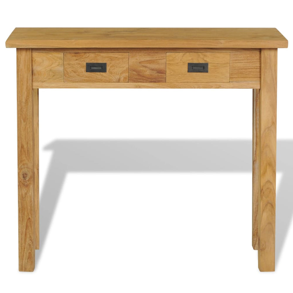 Masă Consolă Din Lemn Masiv De Tec, 90 X 30 X 80 Cm