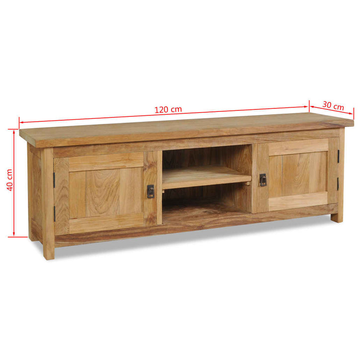 Comodă Tv Lemn Masiv De Tec 120 X 30 X 40 Cm