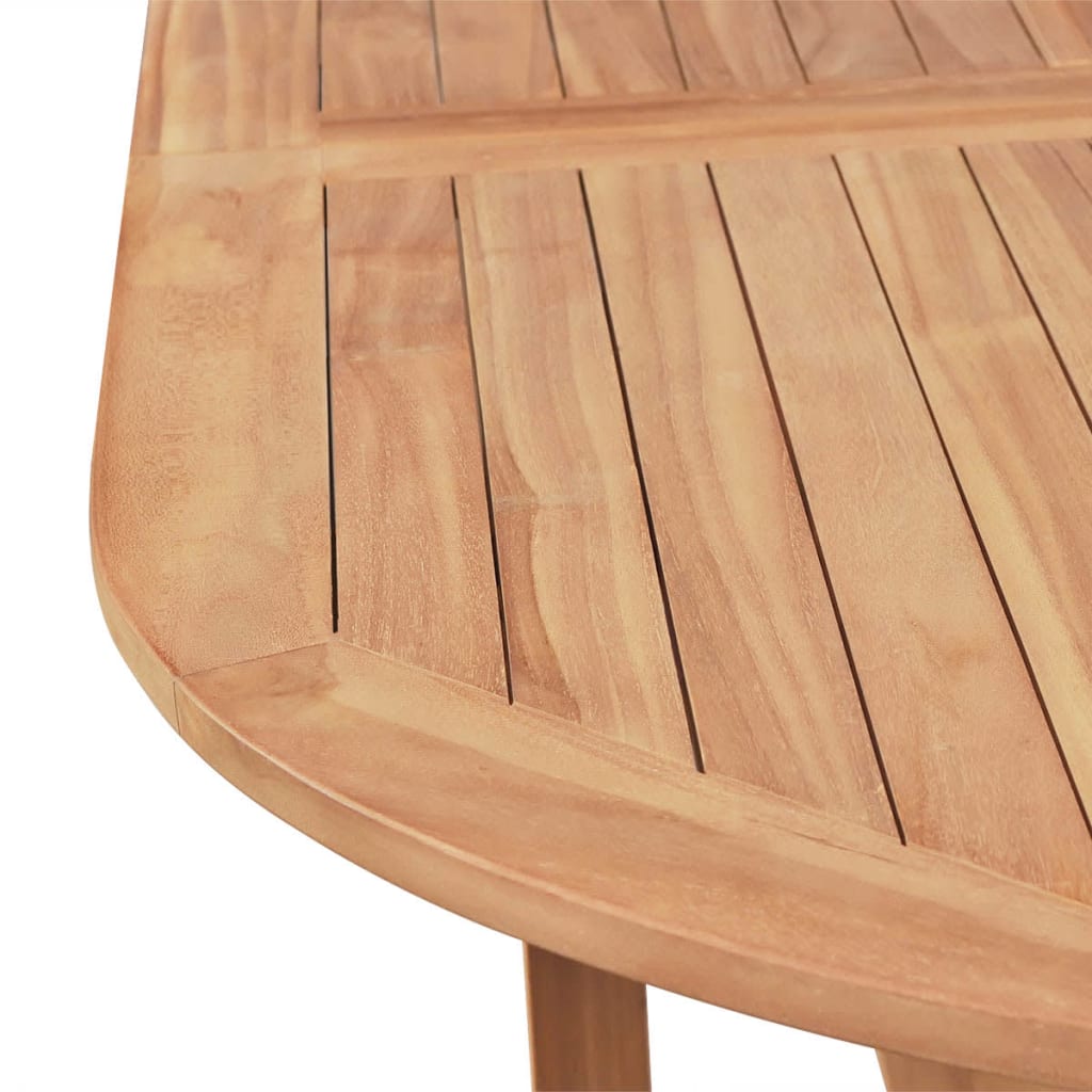Set Mobilier Exterior Cu Scaune Pliabile 7 Piese Lemn Tec Masiv