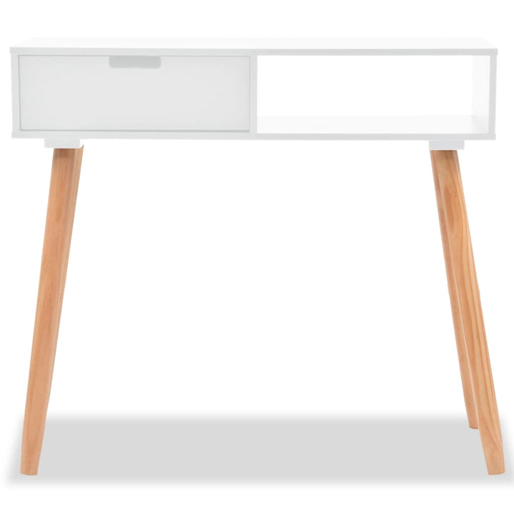 Masă Consolă, Lemn Masiv De Pin 80X30X72 Cm,