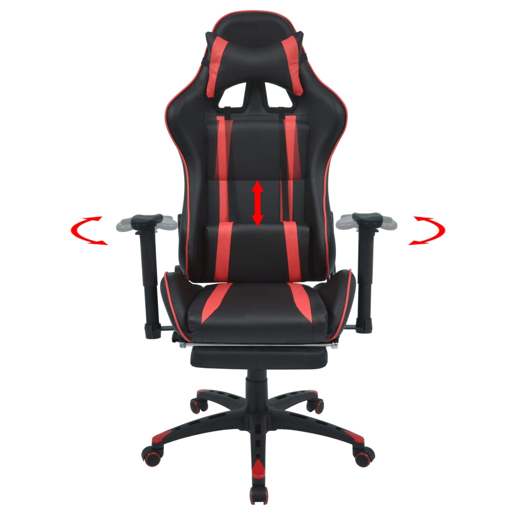 Scaun De Birou Rabatabil, Design Racing, Suport Picioare,