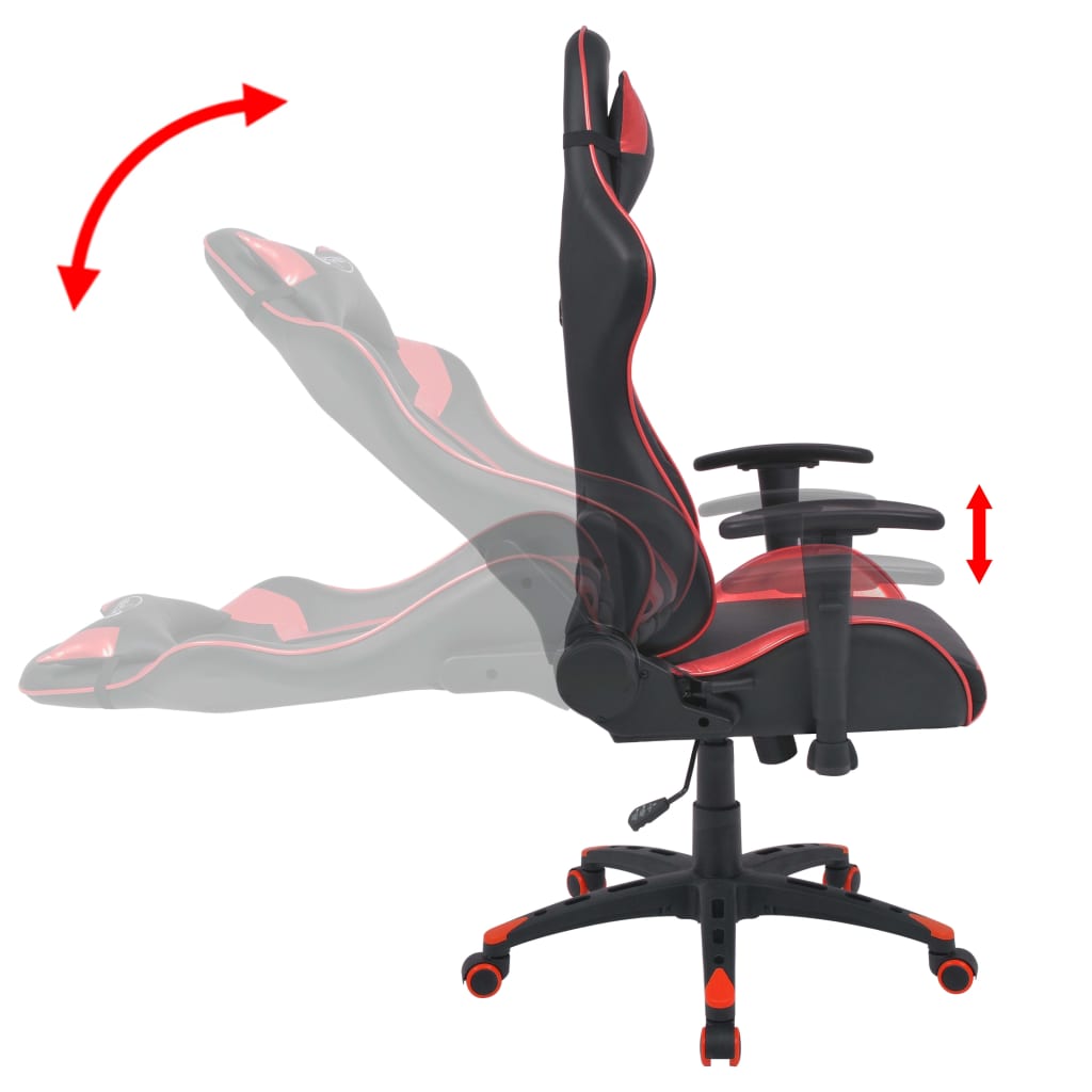 Scaun Birou Rabatabil, Design Racing, Piele Artificială,