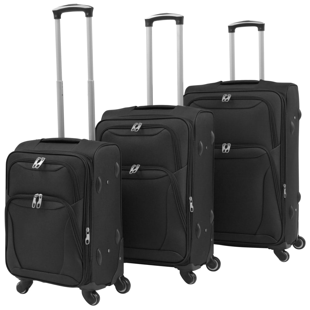 Set Trolere Din Material Textil, 3 Piese, Cafeniu