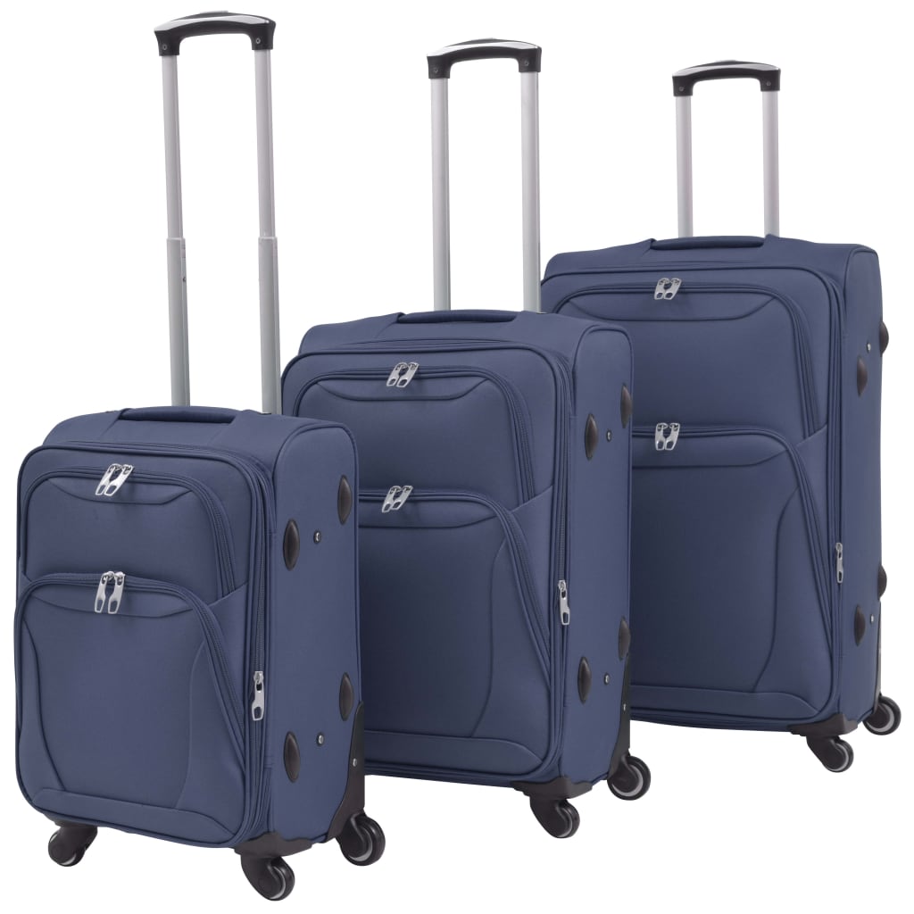Set Trolere Din Material Textil, 3 Piese, Cafeniu