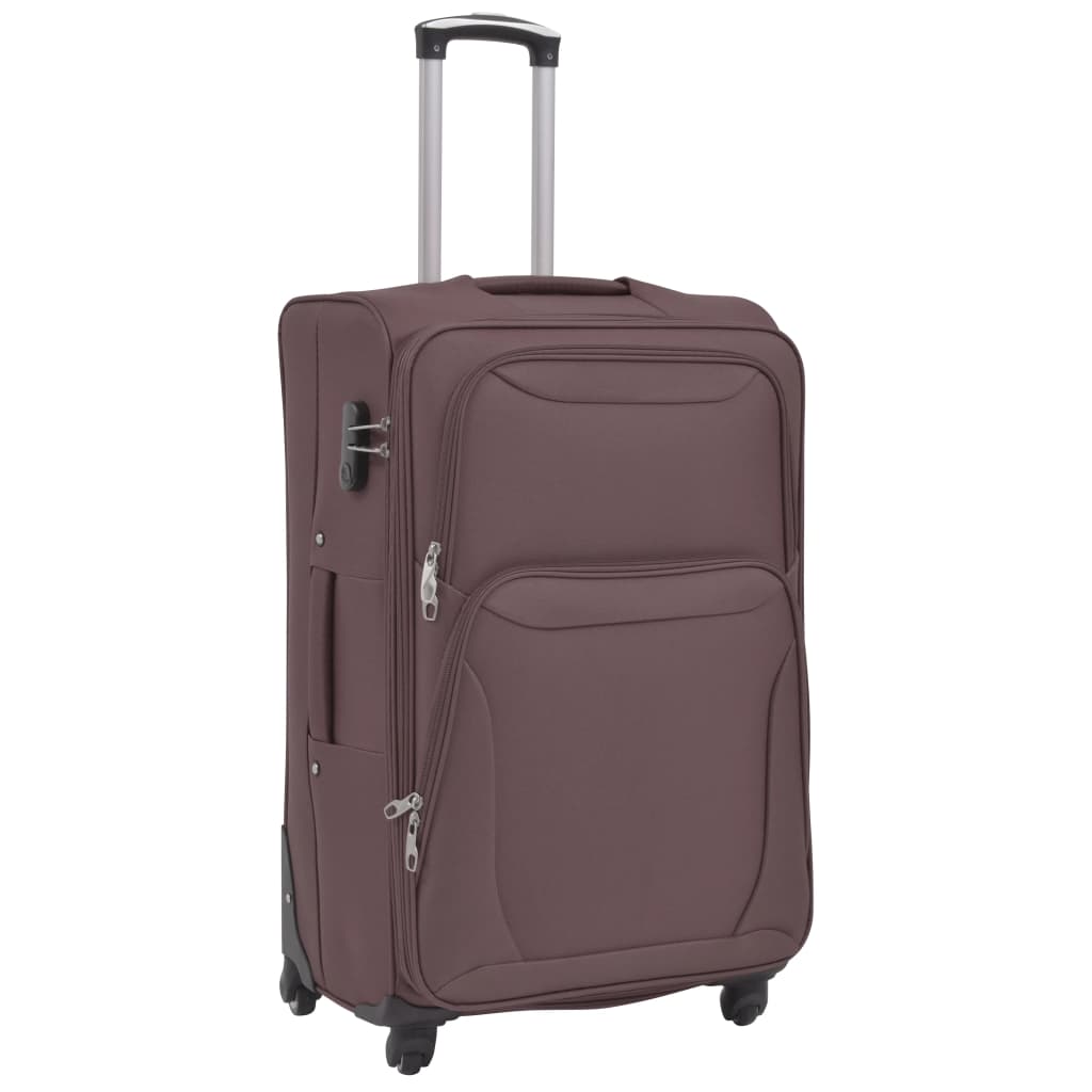 Set Trolere Din Material Textil, 3 Piese, Cafeniu