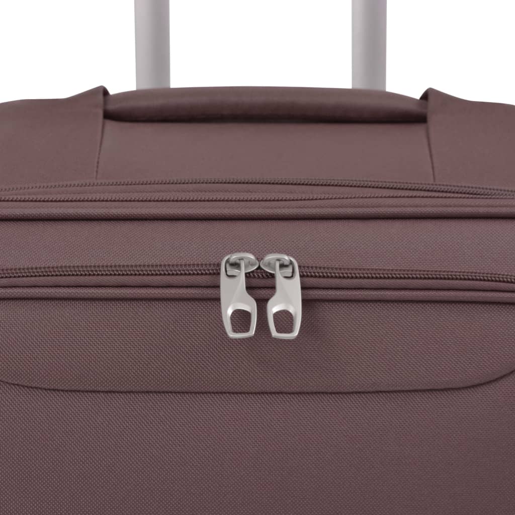 Set Trolere Din Material Textil, 3 Piese, Cafeniu