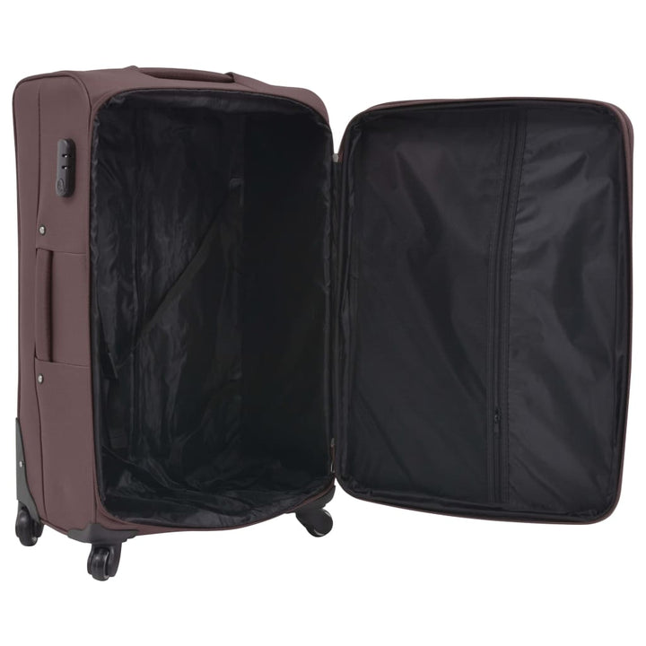 Set Trolere Din Material Textil, 3 Piese, Cafeniu