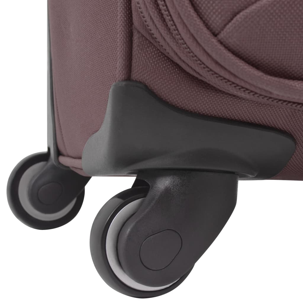 Set Trolere Din Material Textil, 3 Piese, Cafeniu