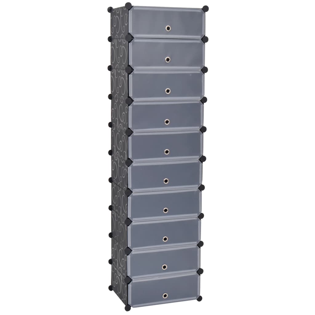 Organizator De Pantofi Interconectat, 10 Compartimente,