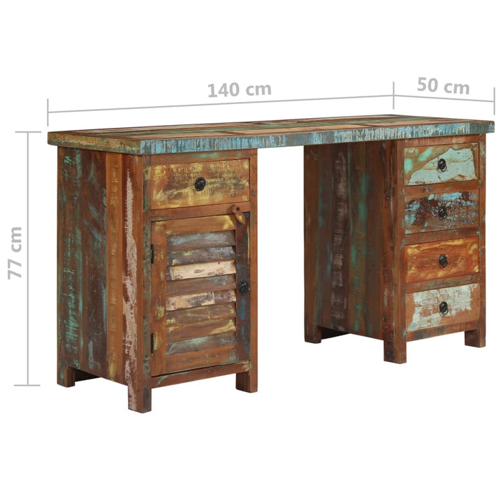 Birou Cu Postament, 140 X 50 X 77 Cm,