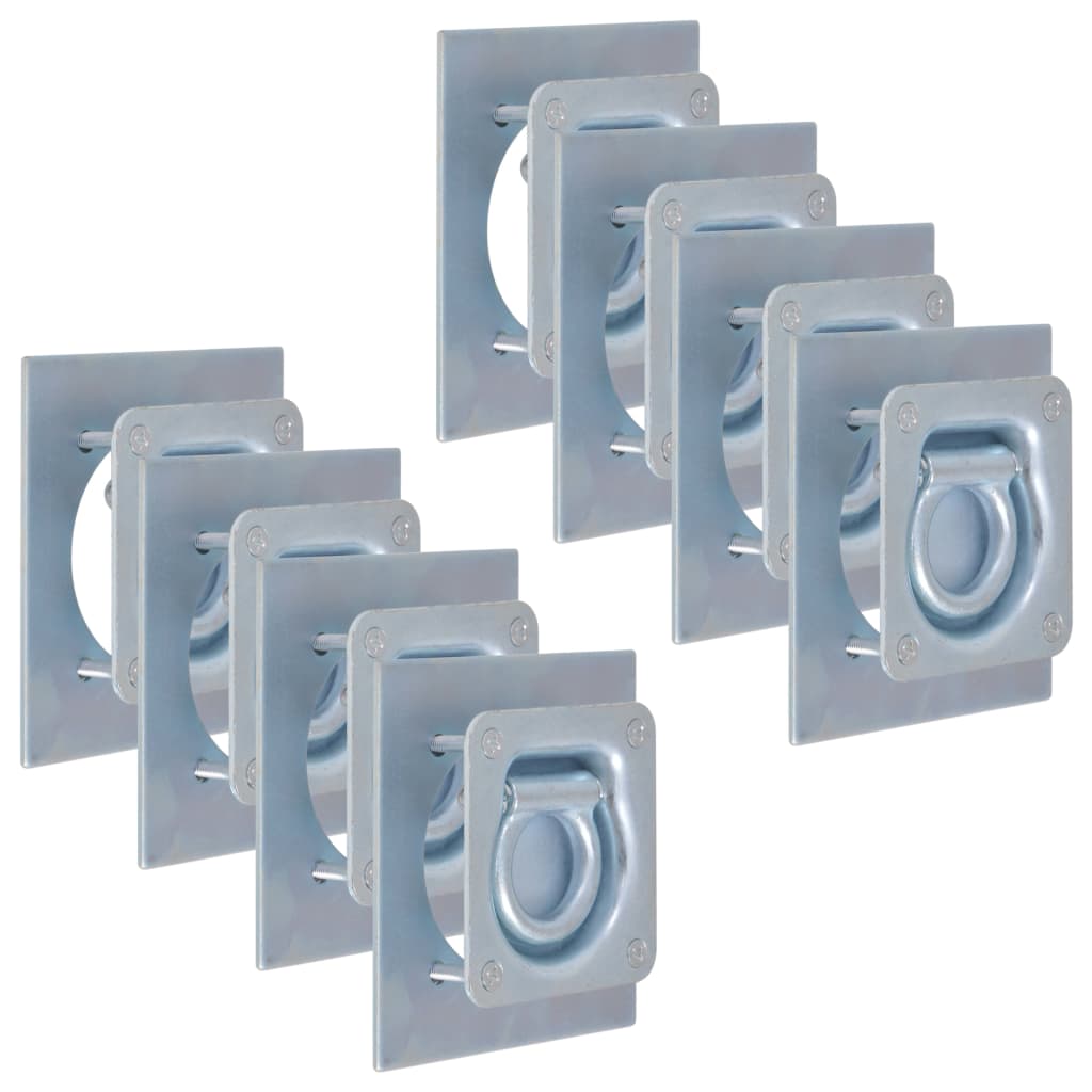 Inele Ancorare Pentru Remorcă 6 Buc, Oțel Galvanizat, 2000 Kg