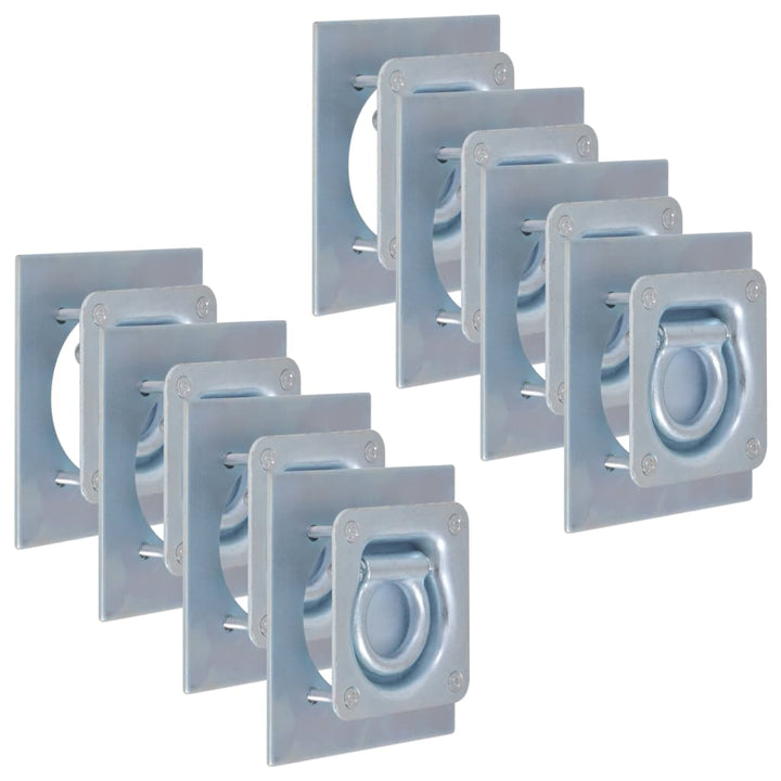 Inele Ancorare Pentru Remorcă 6 Buc, Oțel Galvanizat, 2000 Kg