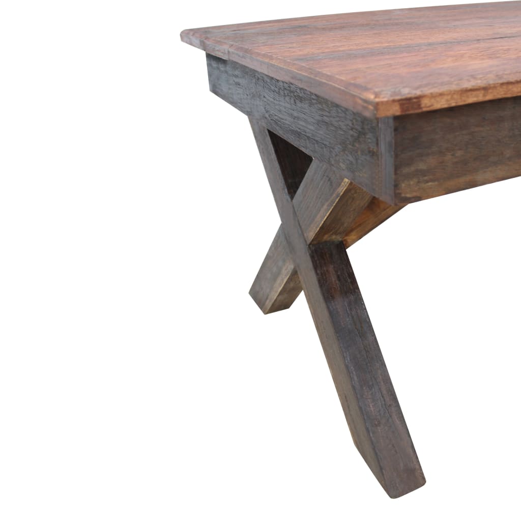 Măsuță De Cafea, 110X60X45 Cm, Mix Lemn Masiv Reciclat
