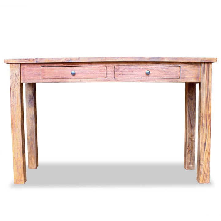 Masă Consolă, 123X42X75 Cm, Lemn Masiv De Mahon
