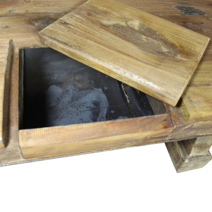 Măsuță De Cafea, 90X50X35 Cm, Amestec Lemn Reciclat