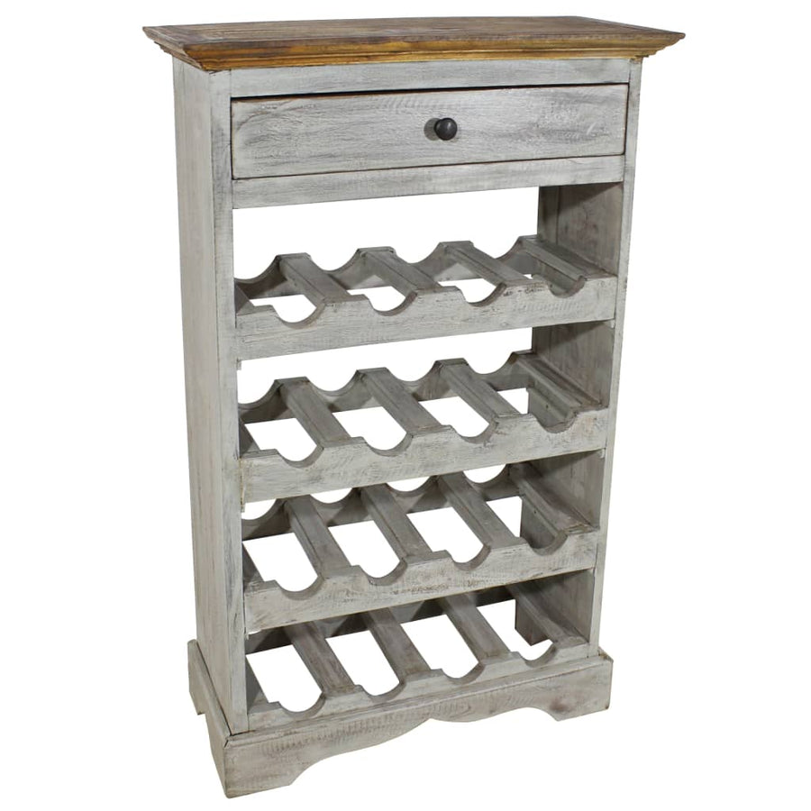 Suport Sticle De Vin, 55X23X85 Cm, Lemn Masiv De Mahon