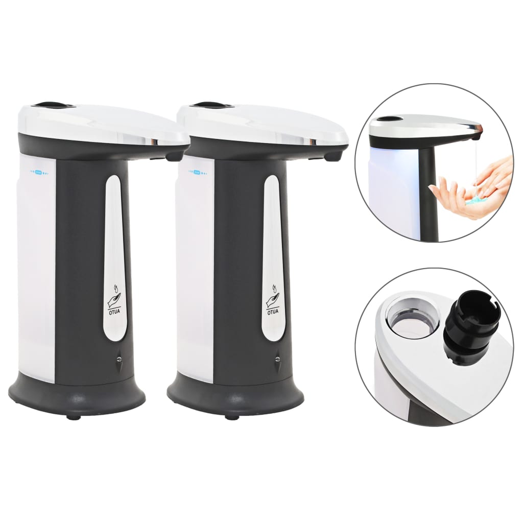 Dozatoare De Săpun Automat 2 Buc, Senzor Cu Infraroșu, 800 Ml
