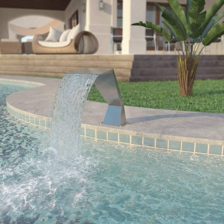 Fântână De Piscină, Argintiu, , Oțel Inoxidabil