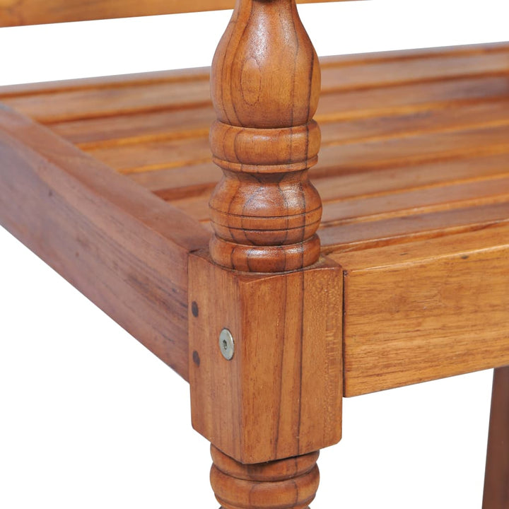 Set Mobilier De Grădină Cu Perne, 4 Piese, Lemn Masiv De Tec