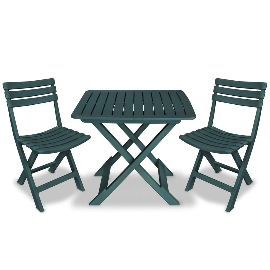 Set Mobilier Bistro Pliabil, 3 Piese, , Plastic