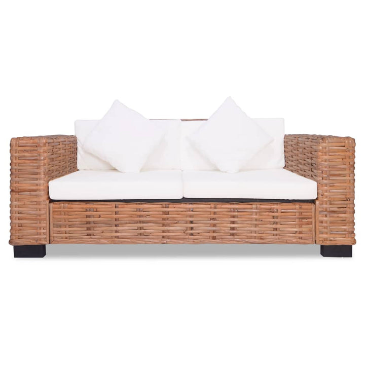 Set Canapea Din Ratan Natural, 15 Piese