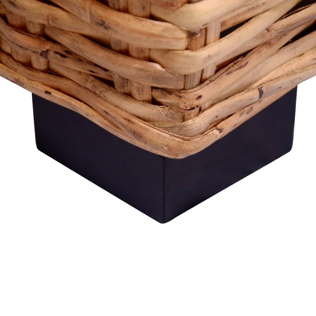 Set Canapea Din Ratan Natural, 15 Piese