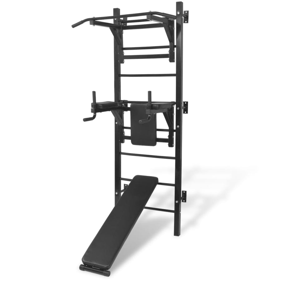 Turn Fitness Multifuncțional De Perete, Negru