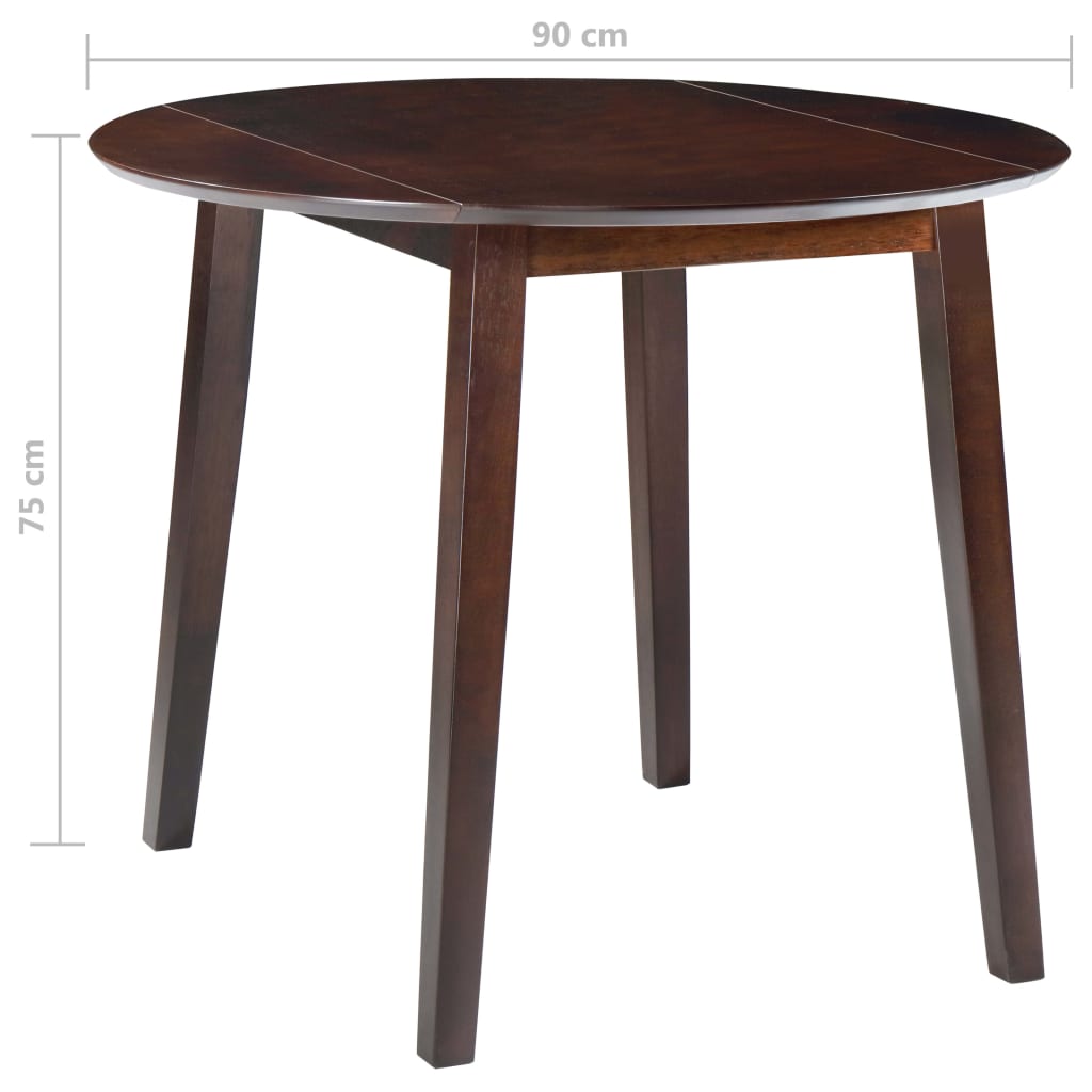 Masă De Bucătărie Extensibilă, Rotund, Mdf,