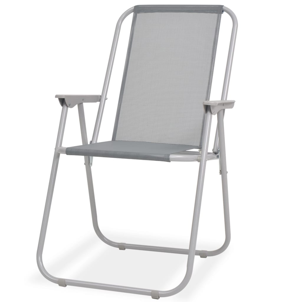 Set Mobilier De Exterior, 6 Piese, , Oțel Și Textilenă