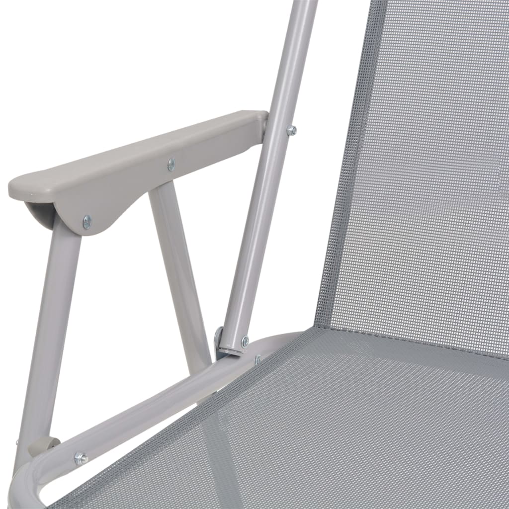 Set Mobilier De Exterior, 6 Piese, , Oțel Și Textilenă