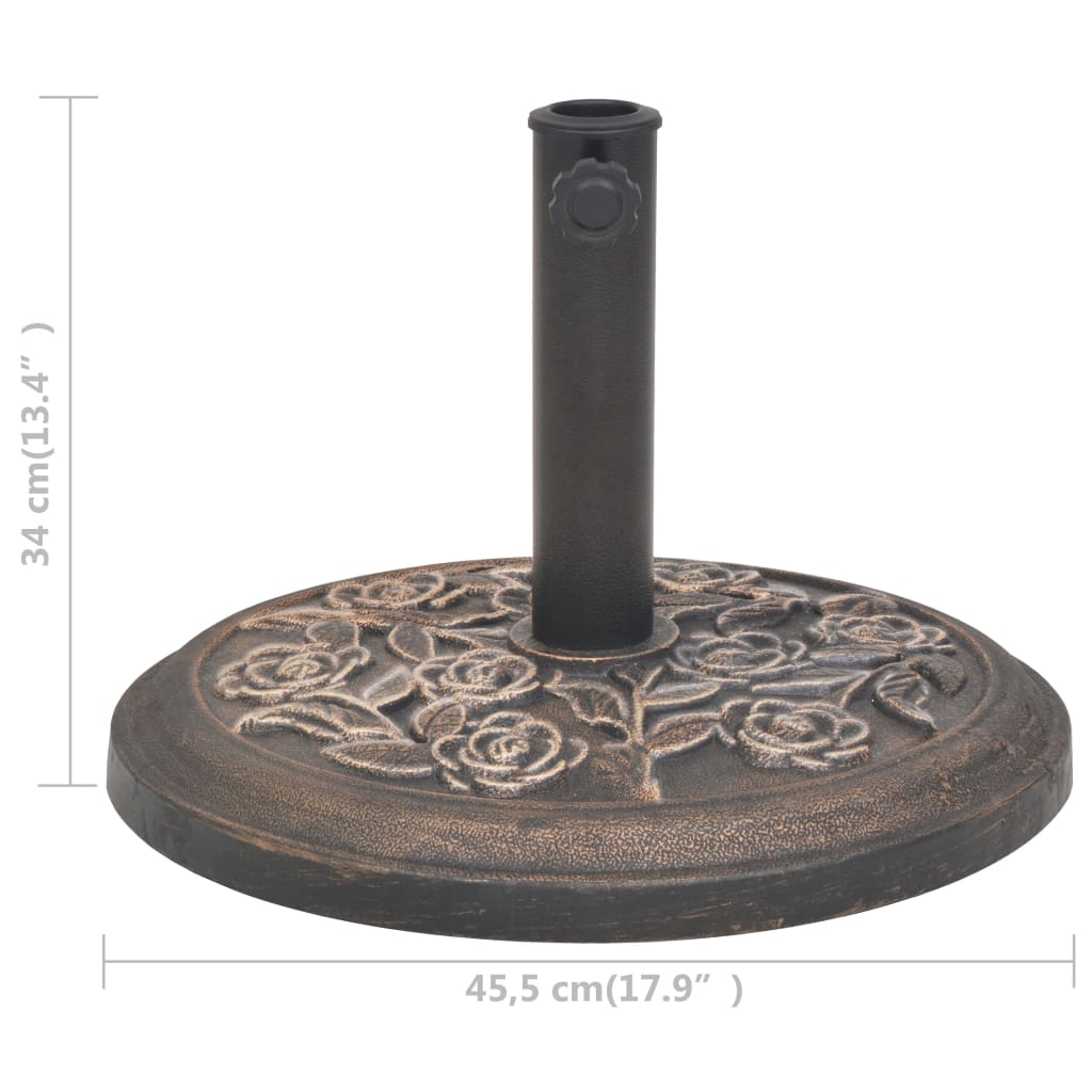 Suport Umbrelă De Soare, Rășină, , Bronz, 9 Kg
