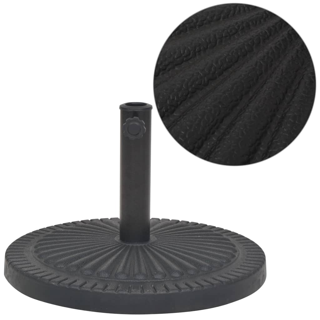 Suport Umbrelă De Soare, Rășină, Rotund, Negru,