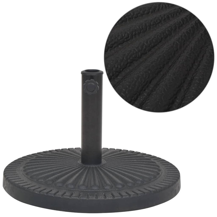 Suport Umbrelă De Soare, Rășină, Rotund, Negru,