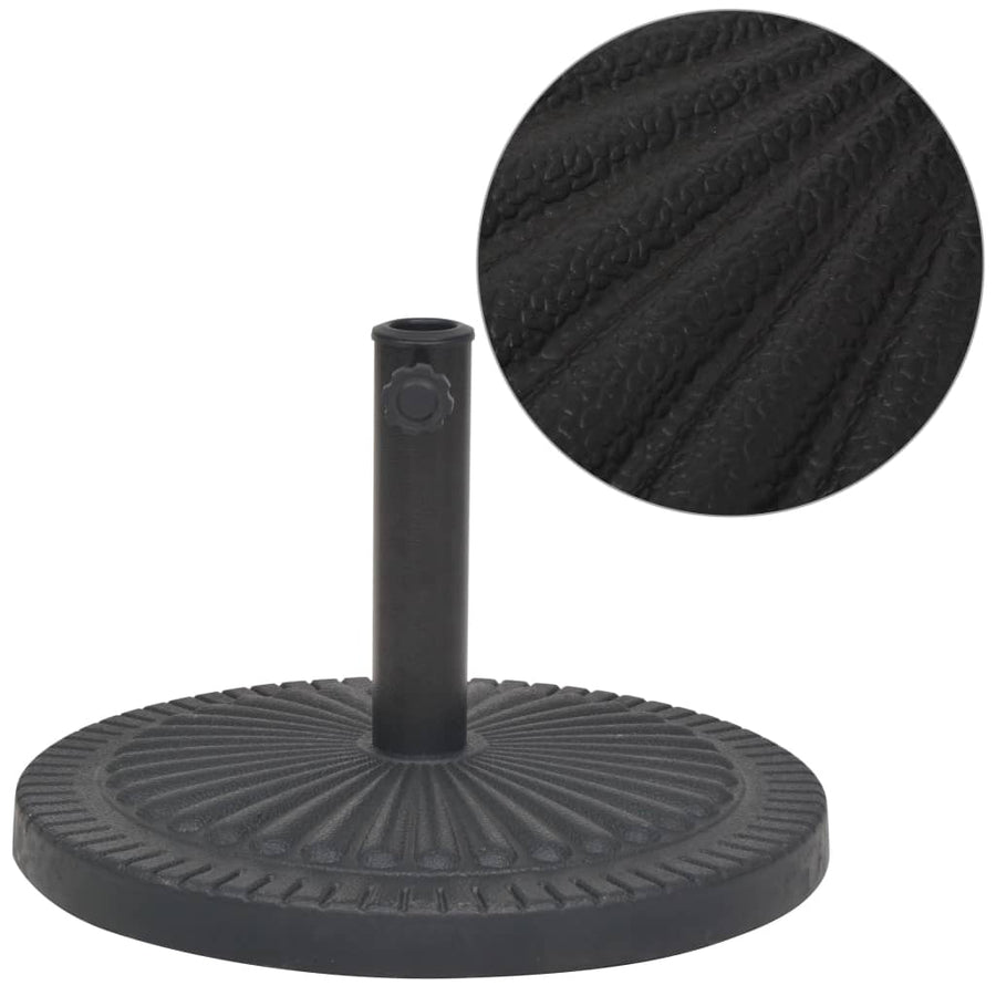 Suport Umbrelă De Soare, Rășină, Rotund, Negru,