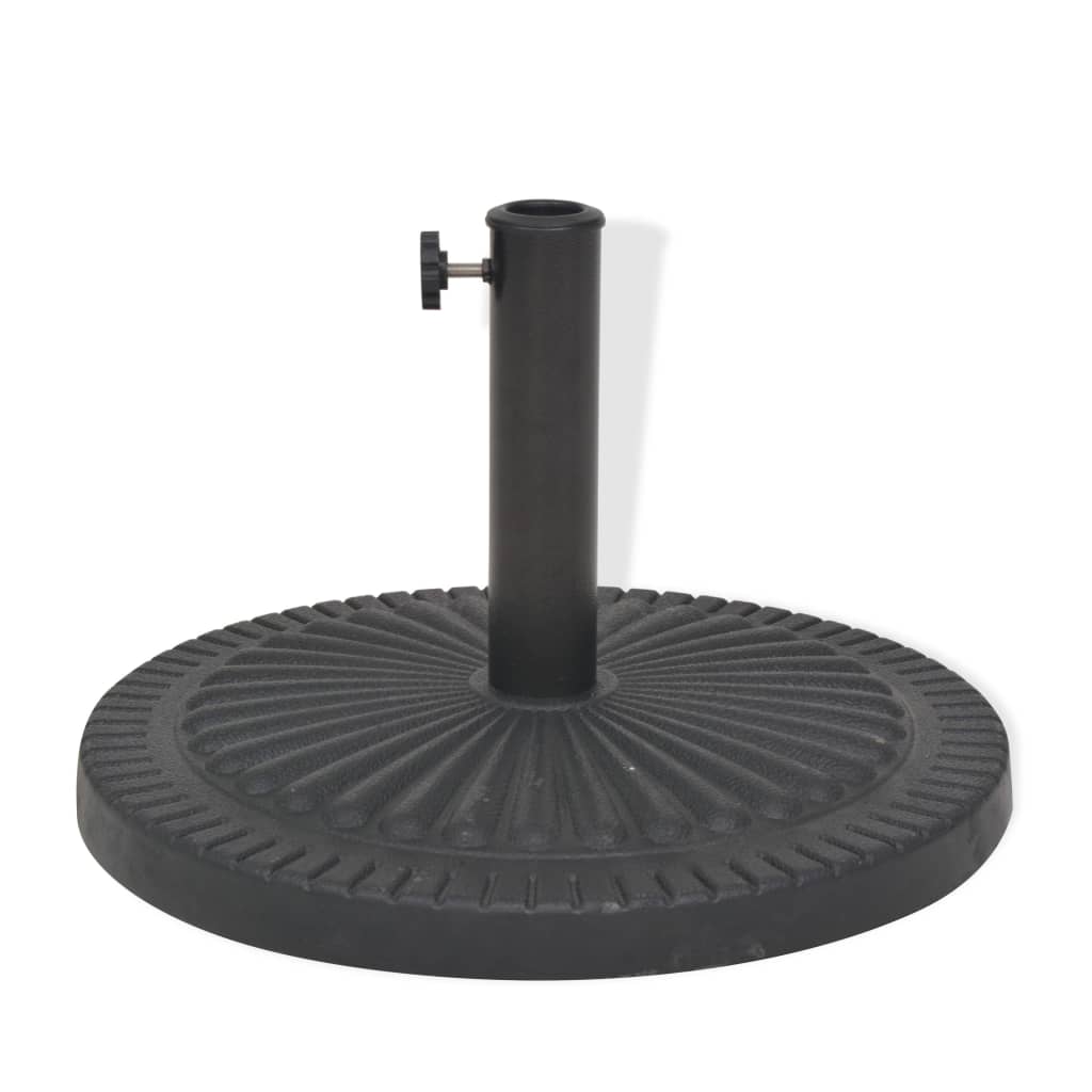 Suport Umbrelă De Soare, Rășină, Rotund, Negru,