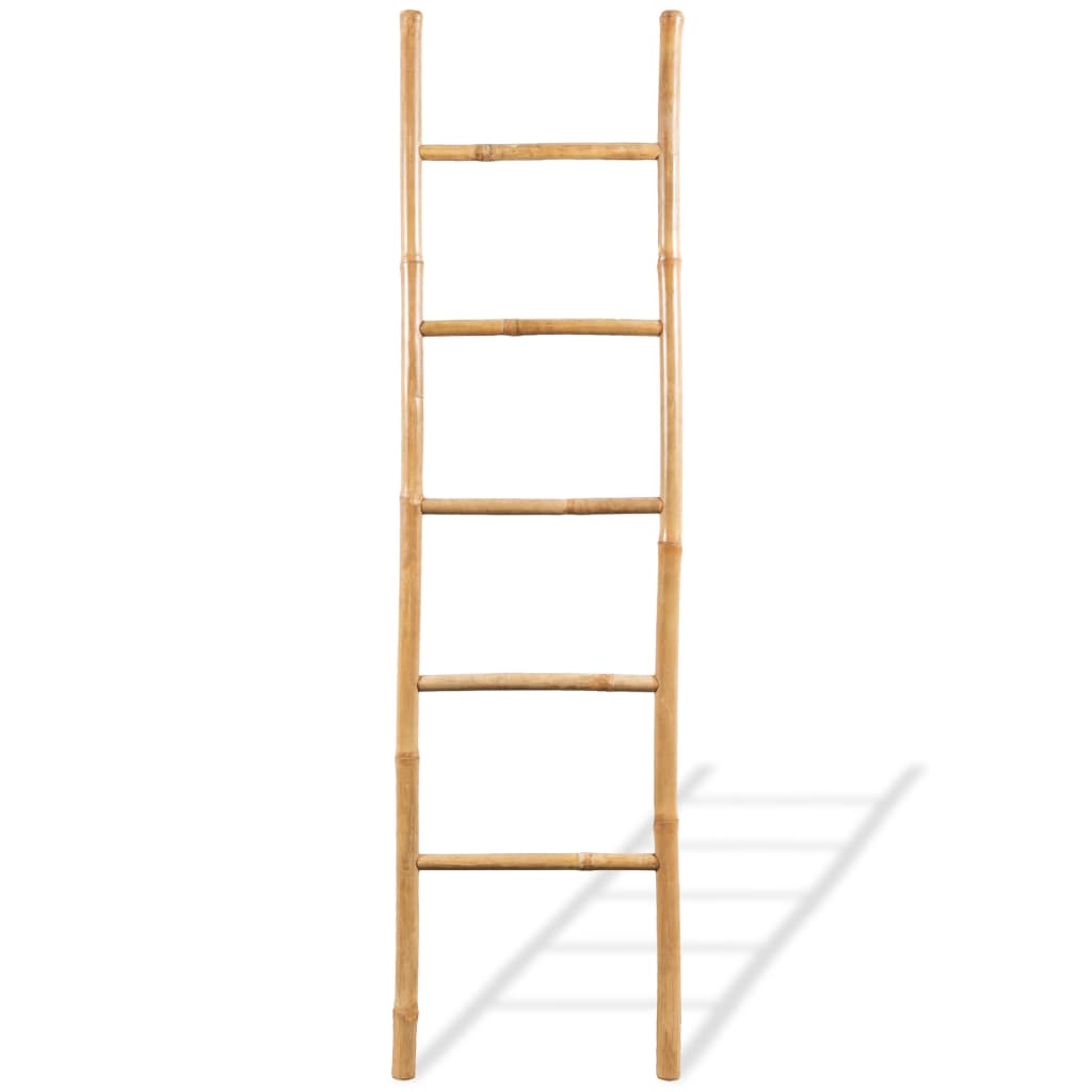 Scară Pentru Prosoape Cu 5 Trepte, Bambus,