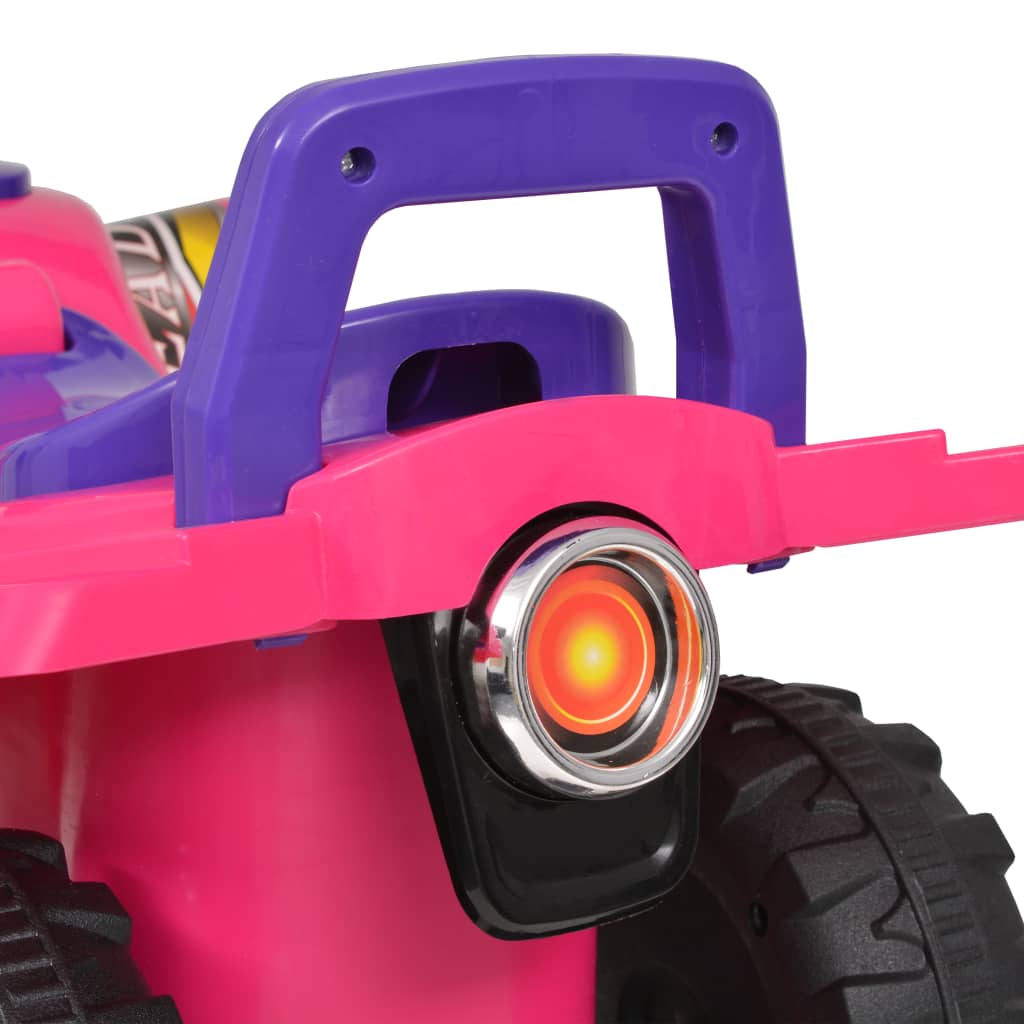Atv De Plimbare Pentru Copii Cu Sunet Și Lumină Roz Și Violet