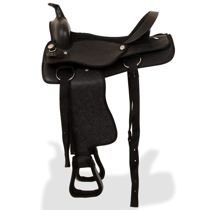 Șa Western, Căpăstru & Pieptar, Piele Naturală, 15&quot;,