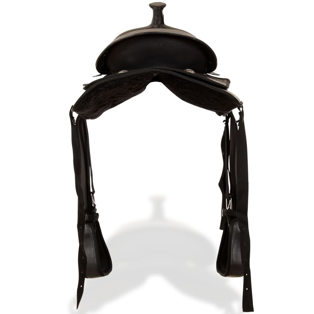 Șa Western, Căpăstru & Pieptar, Piele Naturală, 15&quot;,