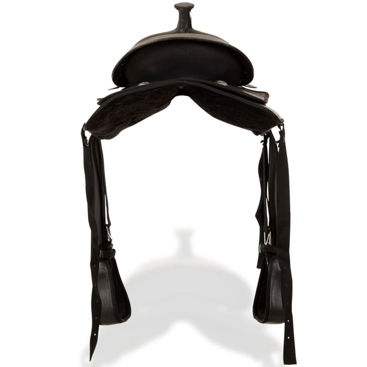 Șa Western, Căpăstru & Pieptar, Piele Naturală, 15&quot;,