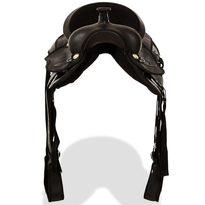 Șa Western, Căpăstru & Pieptar, Piele Naturală, 15&quot;,