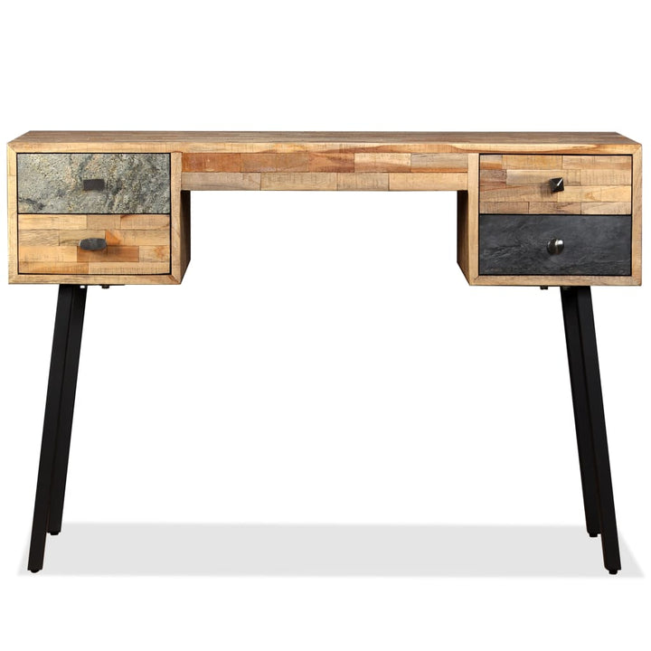 Birou Lemn Masiv De Tec Reciclat 110X50X76 Cm