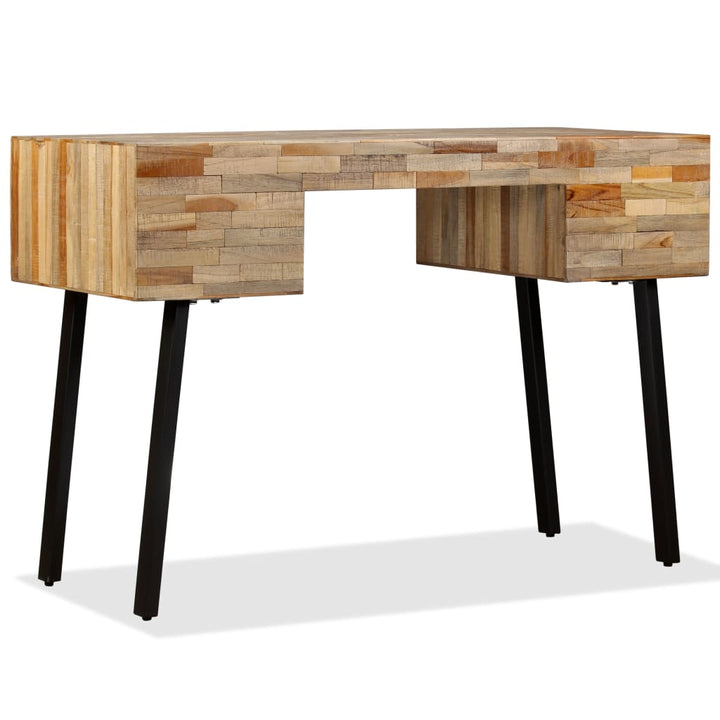 Birou Lemn Masiv De Tec Reciclat 110X50X76 Cm
