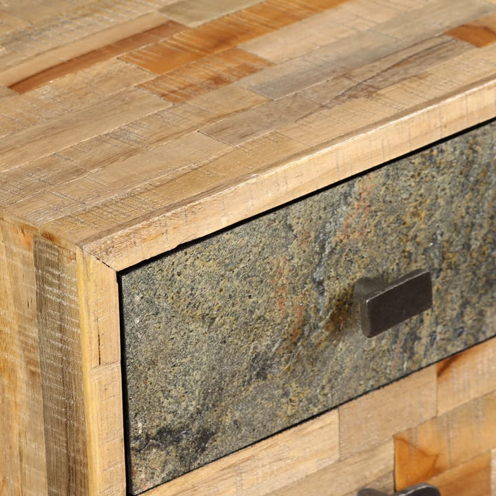 Birou Lemn Masiv De Tec Reciclat 110X50X76 Cm
