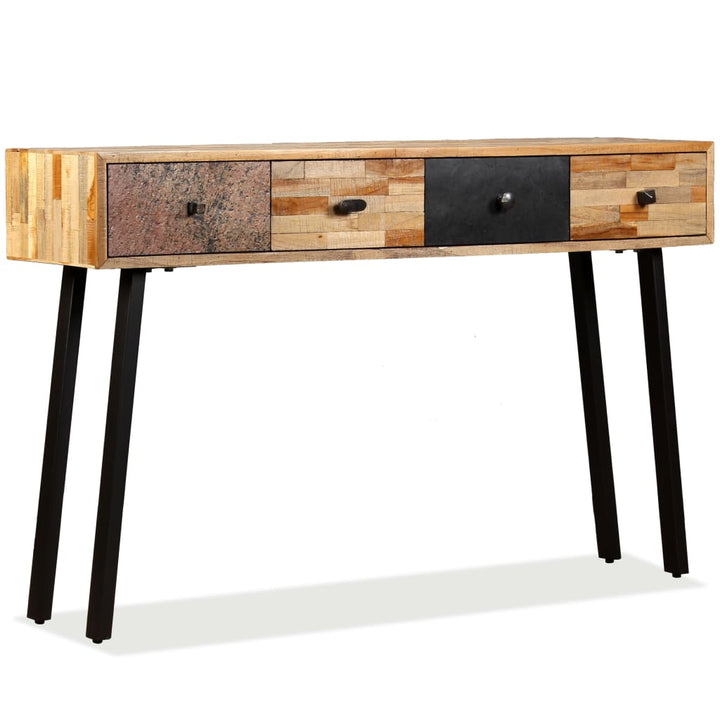 Masă Consolă Lemn Masiv De Tec Reciclat 120X30X76 Cm