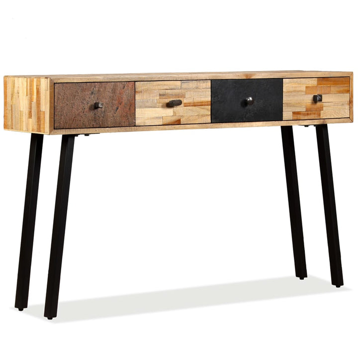Masă Consolă Lemn Masiv De Tec Reciclat 120X30X76 Cm