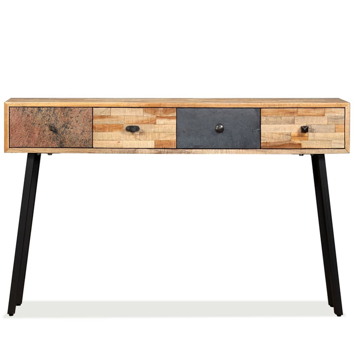 Masă Consolă Lemn Masiv De Tec Reciclat 120X30X76 Cm