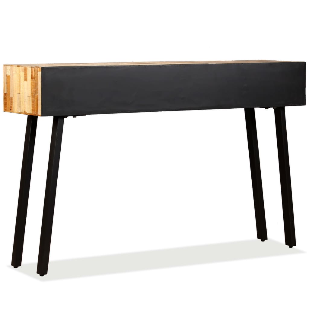 Masă Consolă Lemn Masiv De Tec Reciclat 120X30X76 Cm